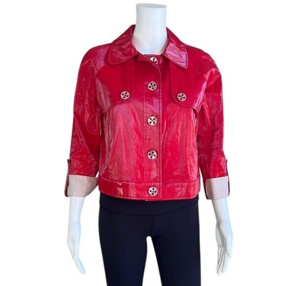 Vintage Jackets & Blazers - VINTAGE Y2K Jacket in Red - 4